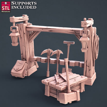 Dungeons & Dragons - STL Miniatures - Miners Set