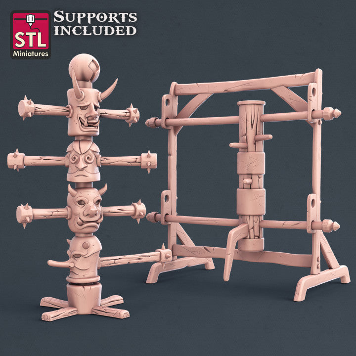 Dungeons & Dragons - STL Miniatures - Monk Set