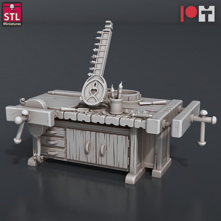 Dungeons & Dragons - STL Miniatures - Music Store Set