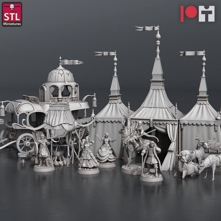 Dungeons & Dragons - STL Miniatures - Nobles Set
