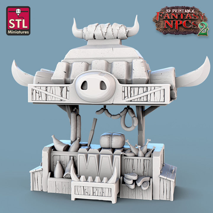 Dungeons & Dragons - STL Miniatures - Orc Butcher Set