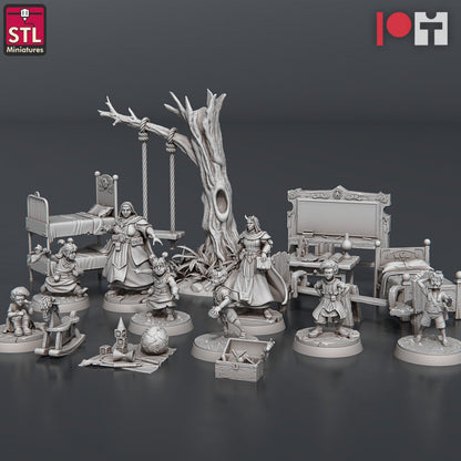 Dungeons & Dragons - STL Miniatures - Orphanage Set
