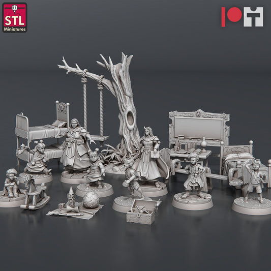 Dungeons & Dragons - STL Miniatures - Orphanage Set