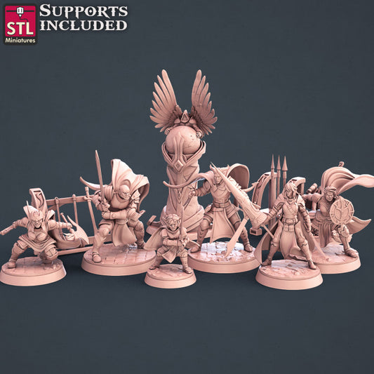 Dungeons & Dragons - STL Miniatures - Paladins Set