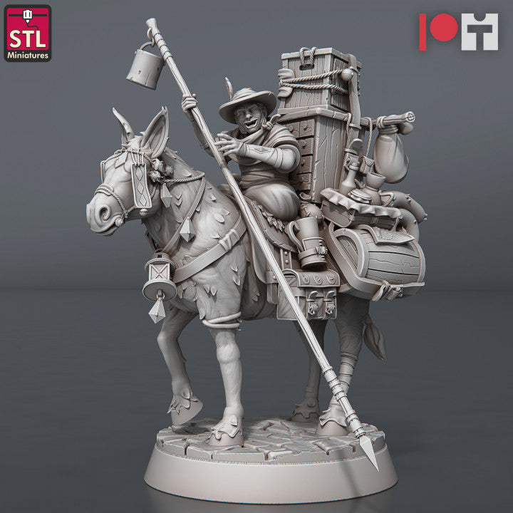 Dungeons & Dragons - STL Miniatures - Food Vendors Set