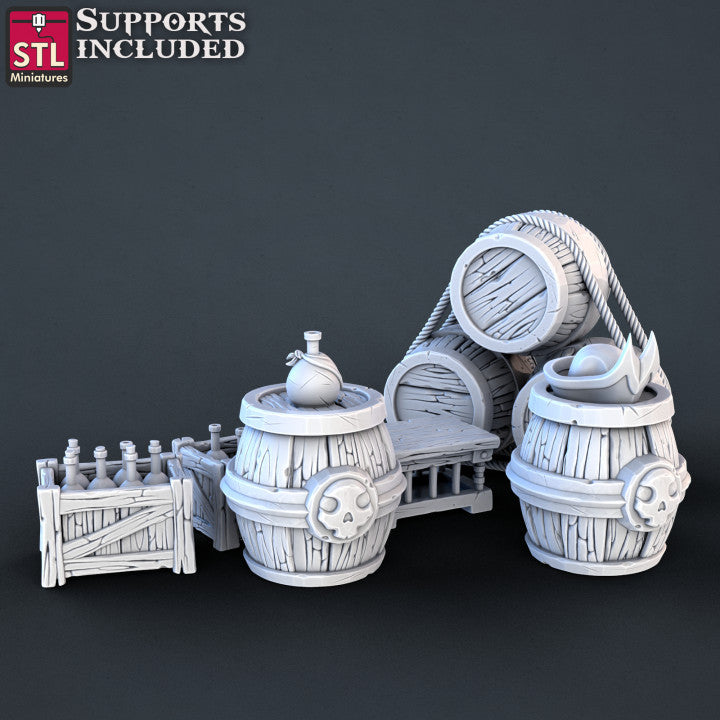 Dungeons & Dragons - STL Miniatures - Pirate Set