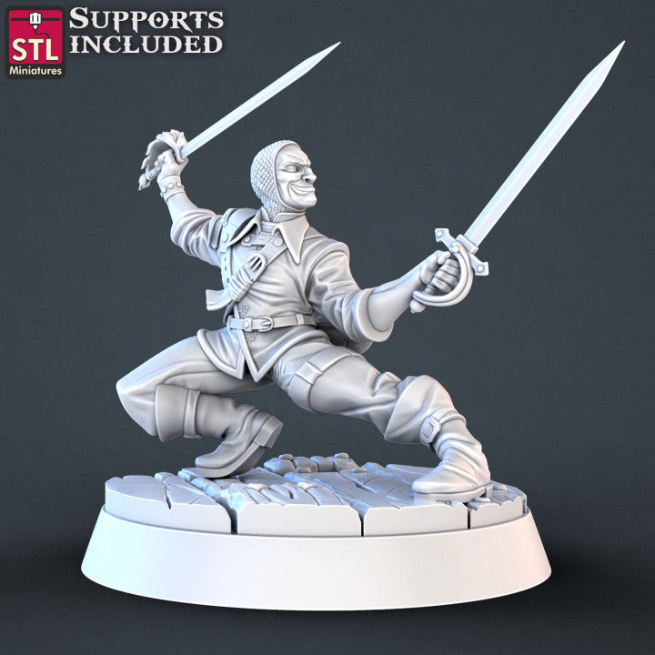 Dungeons & Dragons - STL Miniatures - Pirate Set