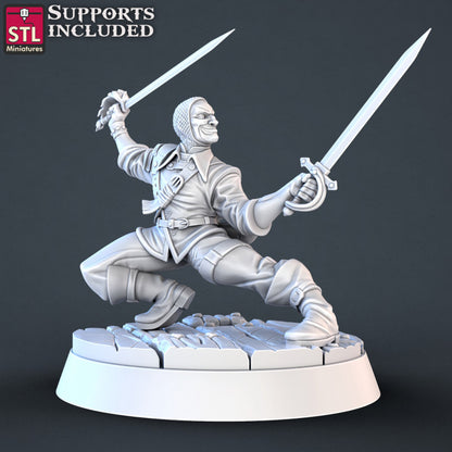 Dungeons & Dragons - STL Miniatures - Pirate Set
