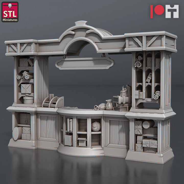 Dungeons & Dragons - STL Miniatures - Post Office Set
