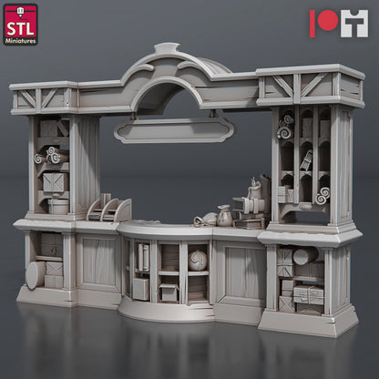 Dungeons & Dragons - STL Miniatures - Post Office Set
