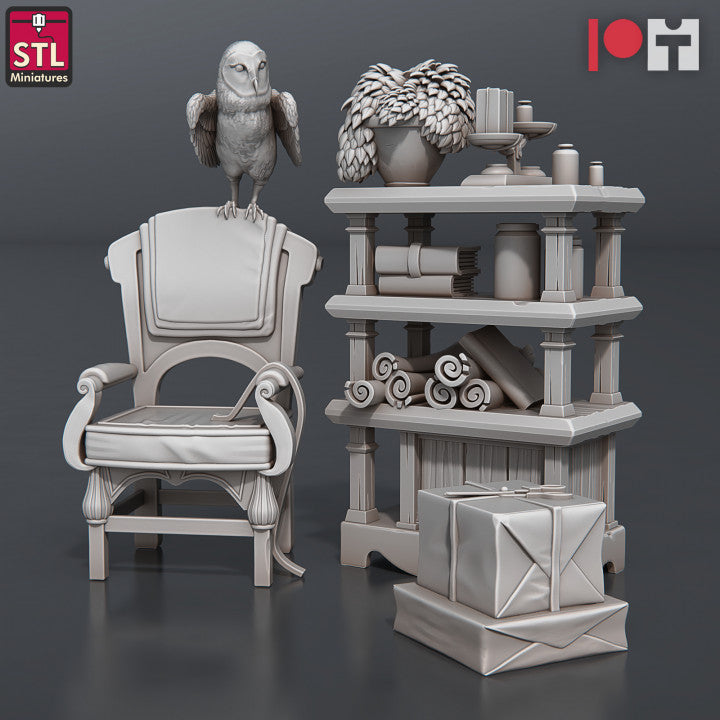 Dungeons & Dragons - STL Miniatures - Post Office Set