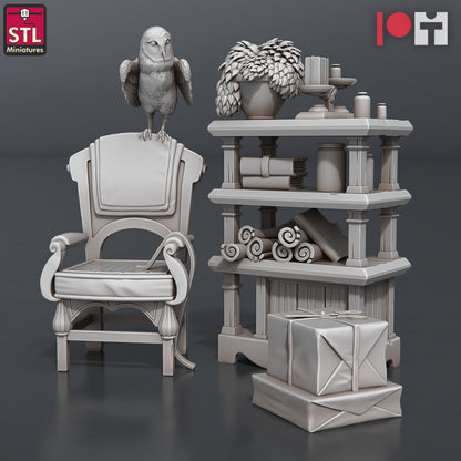 Dungeons & Dragons - STL Miniatures - Post Office Set