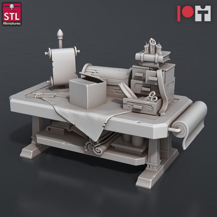 Dungeons & Dragons - STL Miniatures - Post Office Set