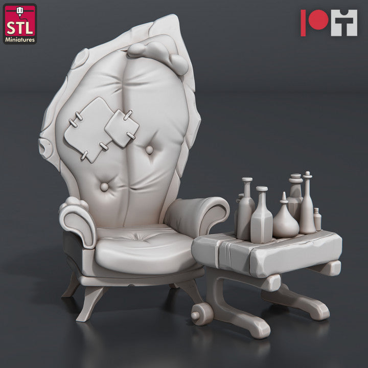 Dungeons & Dragons - STL Miniatures - Potion Vendor Set