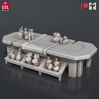 Dungeons & Dragons - STL Miniatures - Potion Vendor Set