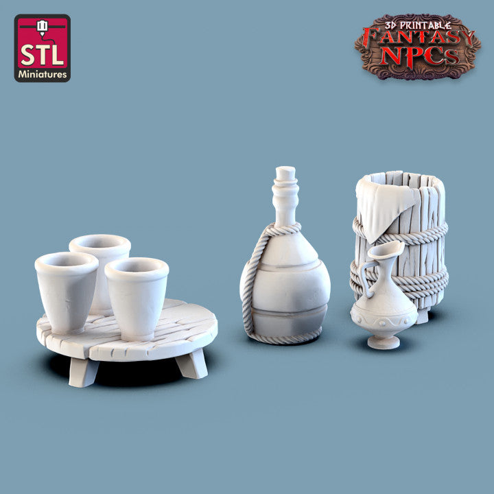 Dungeons & Dragons - STL Miniatures - Potter Set