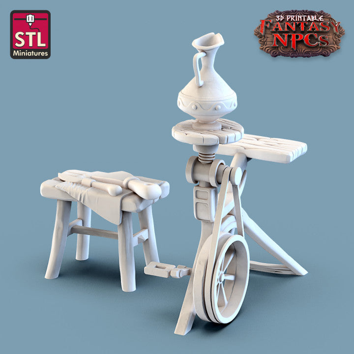 Dungeons & Dragons - STL Miniatures - Potter Set