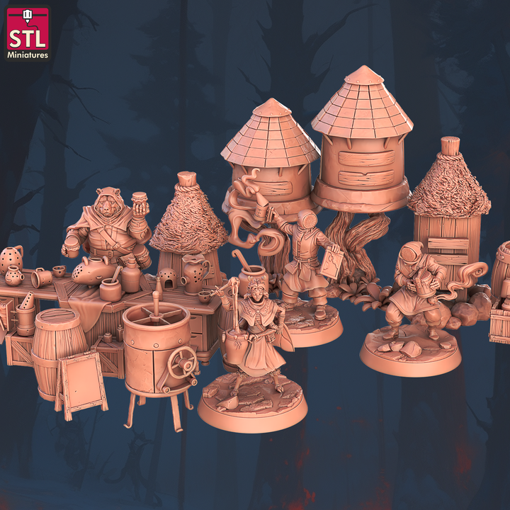 Dungeons & Dragons - STL Miniatures - Beekeepers Set