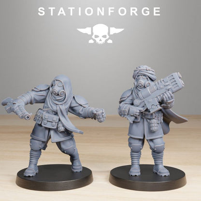 Wargames - Stationforge - GrimGuard - Scorchers Squad (10 Figurer)