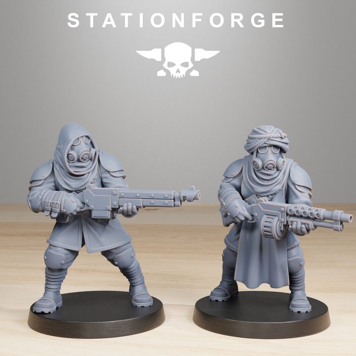 Wargames - Stationforge - GrimGuard - Scorchers Squad (10 Figurer)