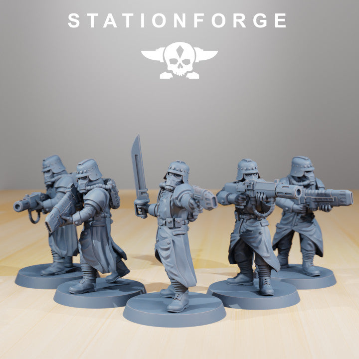 Wargames - Stationforge - GrimGuard - Evaporators Squad (5 Figurer)