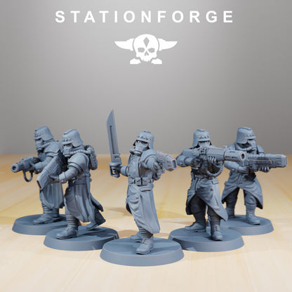 Wargames - Stationforge - GrimGuard - Evaporators Squad (5 Figurer)