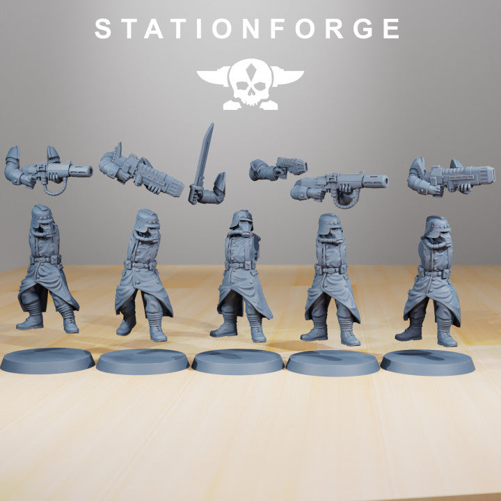 Wargames - Stationforge - GrimGuard - Evaporators Squad (5 Figurer)