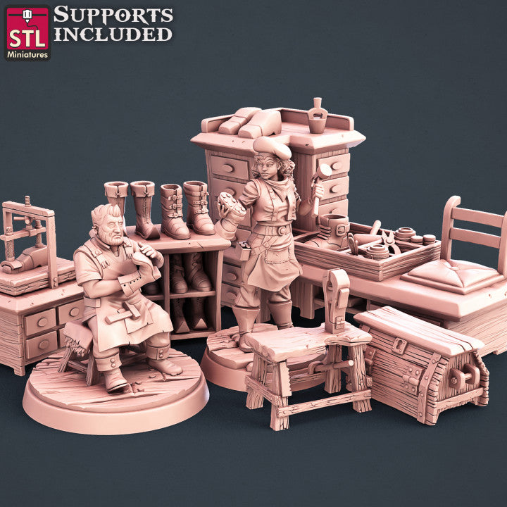 Dungeons & Dragons - STL Miniatures - Shoemakers Set