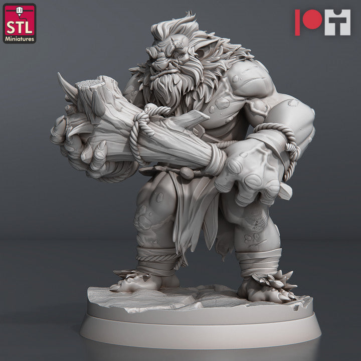 Dungeons & Dragons - STL Miniatures - Snow Trolls Set (3 Figurer)