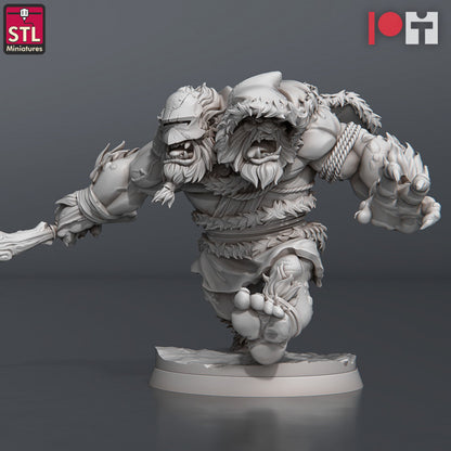 Dungeons & Dragons - STL Miniatures - Two Headed Trolls Set (2 Figurer)