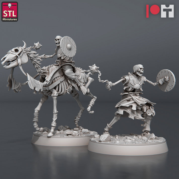 Dungeons & Dragons - STL Miniatures - Skeletons Set - Modular (10 Figurer)