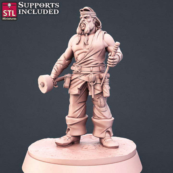 Dungeons & Dragons - STL Miniatures - Stone Carver Set