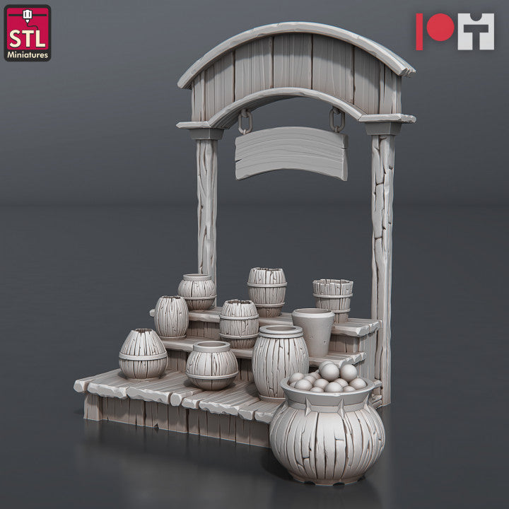 Dungeons & Dragons - STL Miniatures - Street Gambler Set