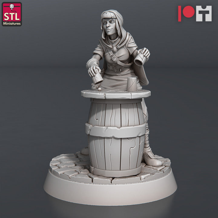 Dungeons & Dragons - STL Miniatures - Street Gambler Set