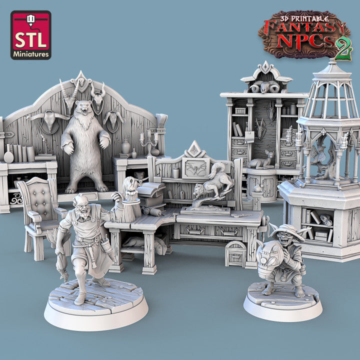Dungeons & Dragons - STL Miniatures - Taxidermist Set