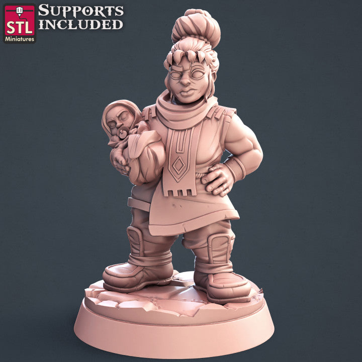 Dungeons & Dragons - STL Miniatures - Townsfolks Set 1