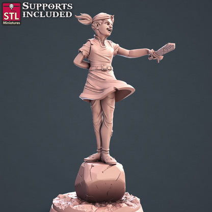 Dungeons & Dragons - STL Miniatures - Townsfolks Set 1