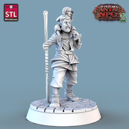 Dungeons & Dragons - STL Miniatures - Townsfolk Set 2