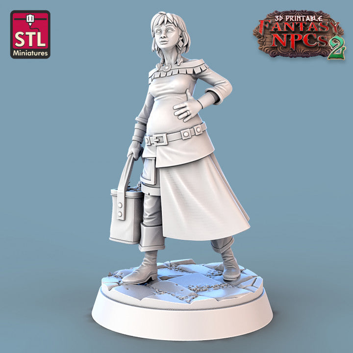 Dungeons & Dragons - STL Miniatures - Townsfolk Set 2
