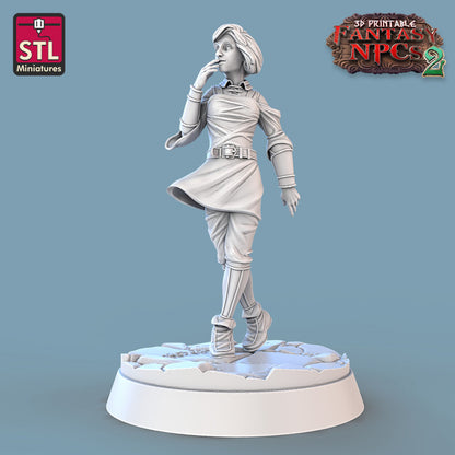 Dungeons & Dragons - STL Miniatures - Townsfolk Set 2