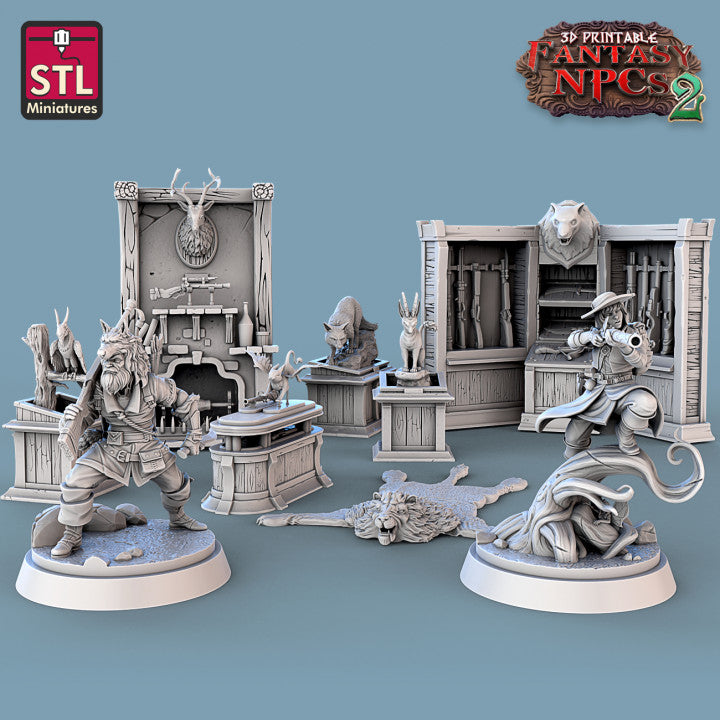Dungeons & Dragons - STL Miniatures - Trophy Hunter Set