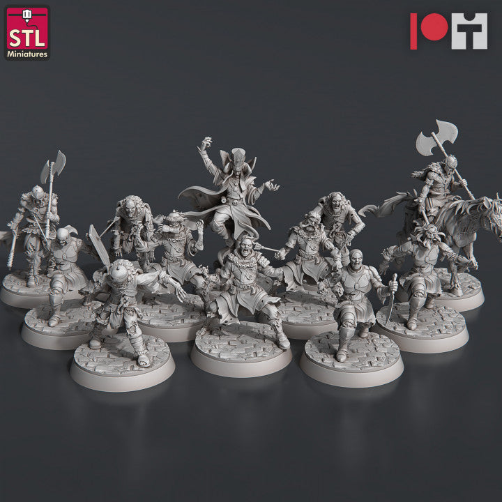 Dungeons & Dragons - STL Miniatures - Undead Set (12 Figurer)