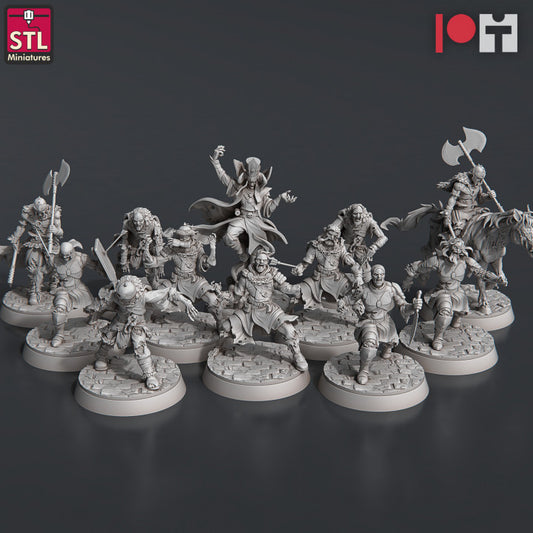 Dungeons & Dragons - STL Miniatures - Undead Set (12 Figurer)