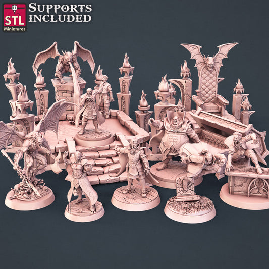Dungeons & Dragons - STL Miniatures - Vampire Set