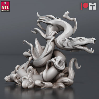 Dungeons & Dragons - STL Miniatures - Vapour Snakes (4 Figurer)