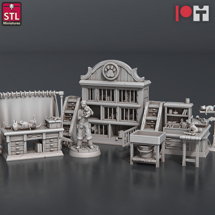 Dungeons & Dragons - STL Miniatures - Veterinarian Set