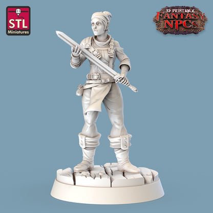 Dungeons & Dragons - STL Miniatures - NPCs (10 Figurer)