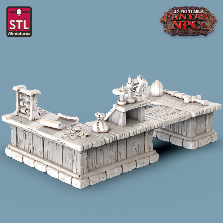 Dungeons & Dragons - STL Miniatures - Weapons Merchant Set