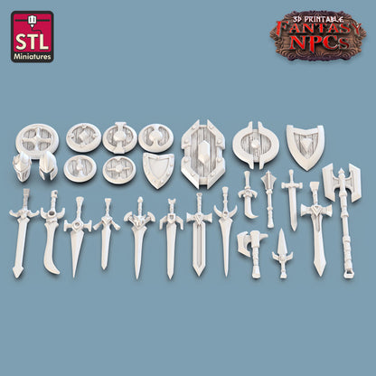 Dungeons & Dragons - STL Miniatures - Weapons Merchant Set