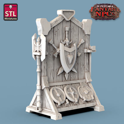 Dungeons & Dragons - STL Miniatures - Weapons Merchant Set